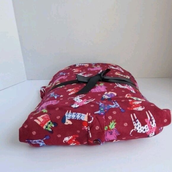 Vera Bradley Button Down Pajama Set Red Holiday Hounds 3XL - Picture 5 of 10